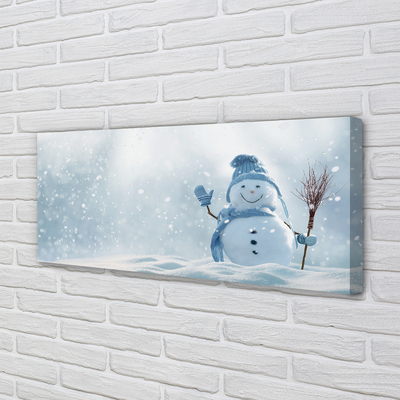Quadro em tela Boneco de neve