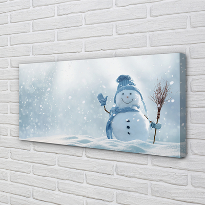 Quadro em tela Boneco de neve