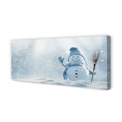 Quadro em tela Boneco de neve