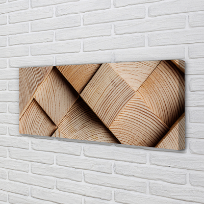 Quadro em tela Grãos e nós da madeira