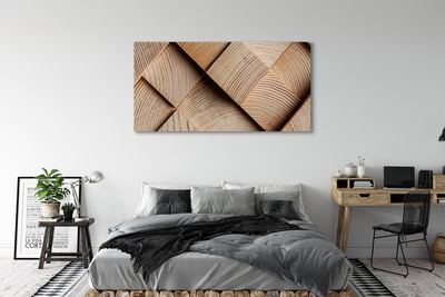 Quadro em tela Grãos e nós da madeira