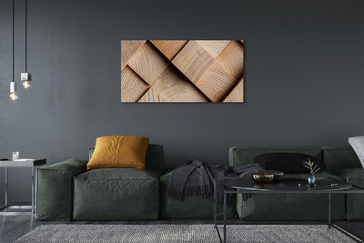 Quadro em tela Grãos e nós da madeira