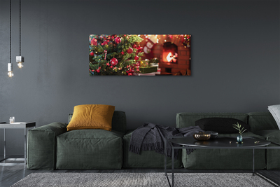 Pintura em tela Presentes de enfeites de árvore de Natal