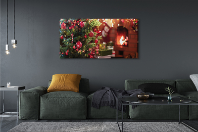 Pintura em tela Presentes de enfeites de árvore de Natal