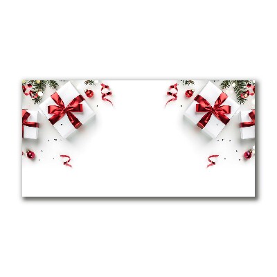 Quadro em tela Presentes de Natal Decorações Galhos