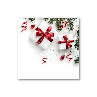 Quadro em tela Presentes de Natal Decorações Galhos