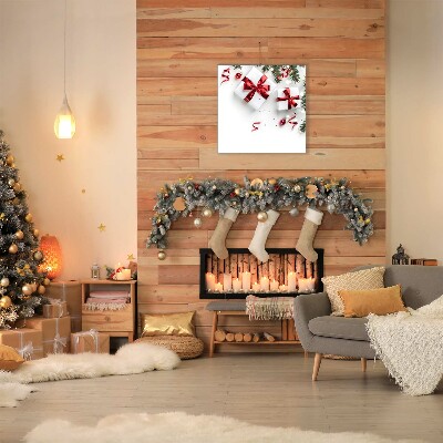 Quadro em tela Presentes de Natal Decorações Galhos