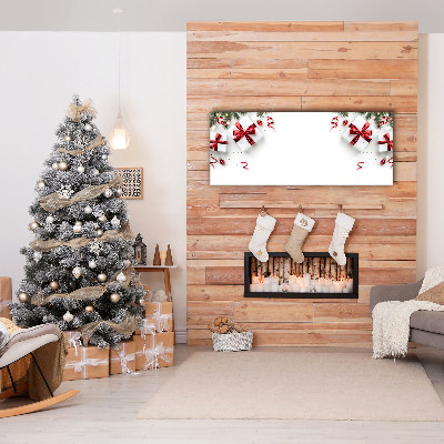 Quadro em tela Presentes de Natal Decorações Galhos