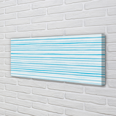 Quadro em tela Listras azuis
