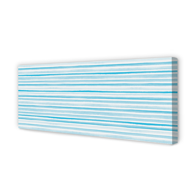 Quadro em tela Listras azuis