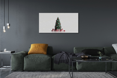 Quadro em tela Árvores de Natal, presentes, decorações