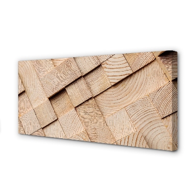 Pintura em tela Composição dos grãos da madeira