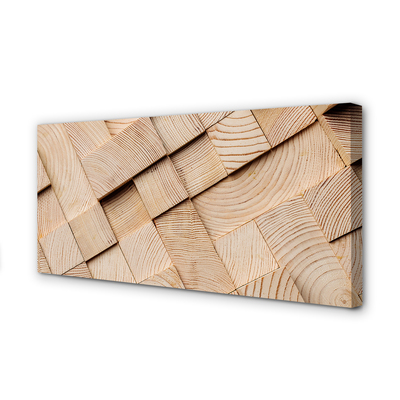 Pintura em tela Composição dos grãos da madeira