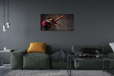 Pintura em tela Mulher fazendo espacate