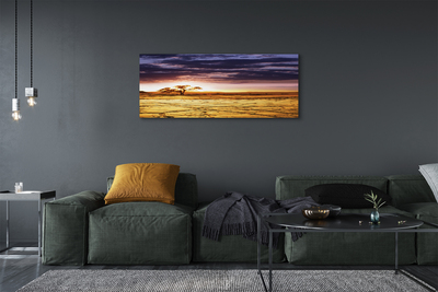 Quadro em tela Nuvens árvores céu