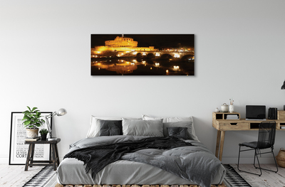 Quadro em tela Noite das Pontes do Rio Roma