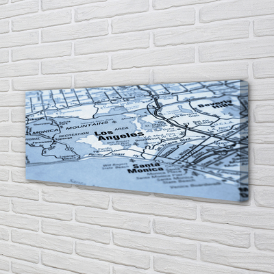 Quadro em tela Mapa da cidade