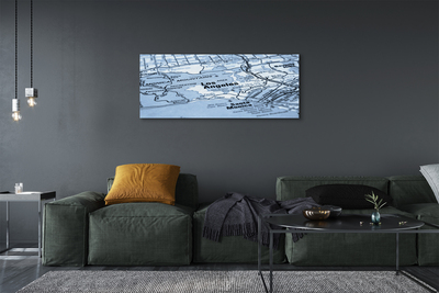 Quadro em tela Mapa da cidade