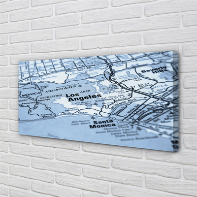 Quadro em tela Mapa da cidade