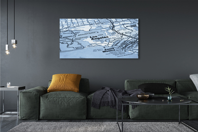 Quadro em tela Mapa da cidade