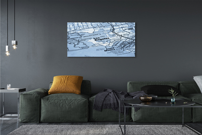 Quadro em tela Mapa da cidade