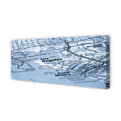 Quadro em tela Mapa da cidade