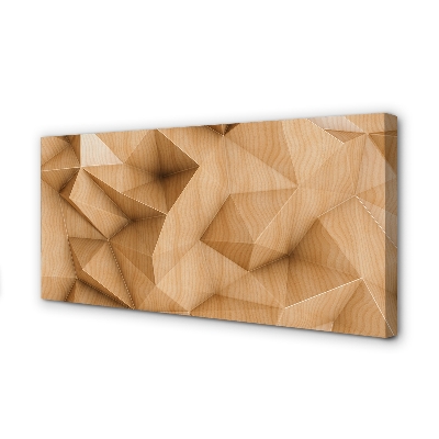 Quadro em tela Mosaico de blocos de madeira