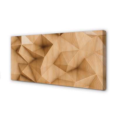 Quadro em tela Mosaico de blocos de madeira