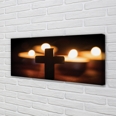 Pintura em tela Cruz de vela