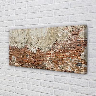 Quadro em tela parede de tijolos