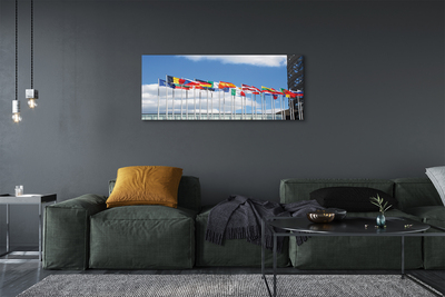 Quadro em tela Várias bandeiras