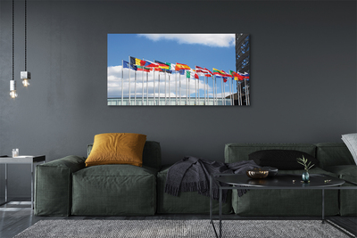 Quadro em tela Várias bandeiras