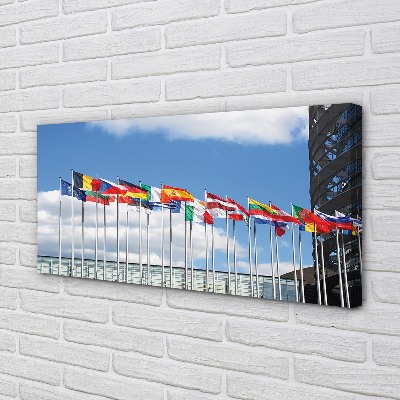 Quadro em tela Várias bandeiras