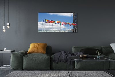 Quadro em tela Várias bandeiras