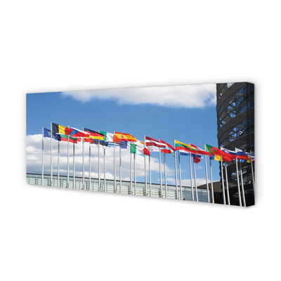 Quadro em tela Várias bandeiras
