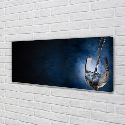 Pintura em tela Um copo de vinho branco