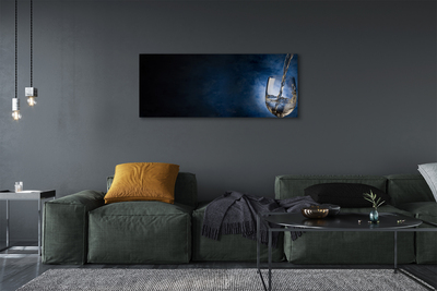 Pintura em tela Um copo de vinho branco