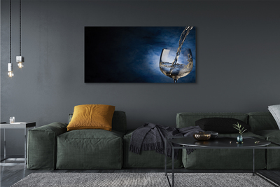 Pintura em tela Um copo de vinho branco