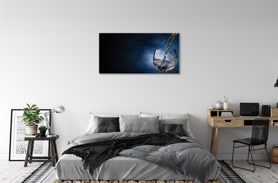 Pintura em tela Um copo de vinho branco