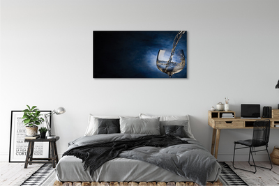 Pintura em tela Um copo de vinho branco