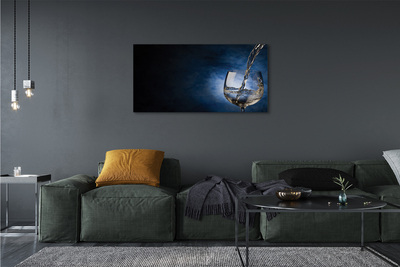 Pintura em tela Um copo de vinho branco