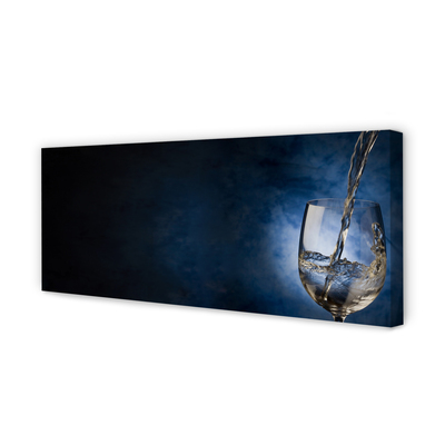 Pintura em tela Um copo de vinho branco