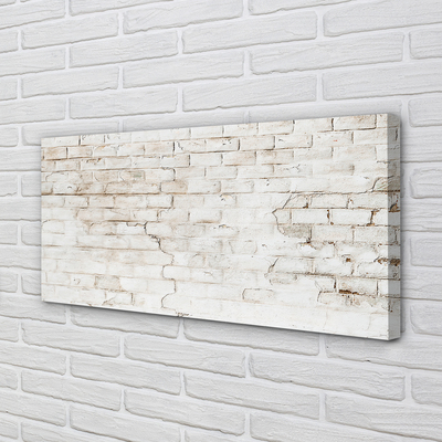 Pintura em tela parede de tijolos