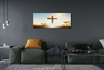 Quadro em tela Sol de campo cruzado