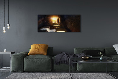 Pintura em tela Caverna das Cruzes do Sol