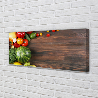 Pintura em tela Melancia, tomate, endro