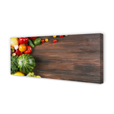 Pintura em tela Melancia, tomate, endro