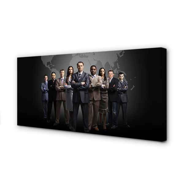 Quadro em tela Mapa de Pessoas