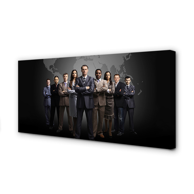 Quadro em tela Mapa de Pessoas