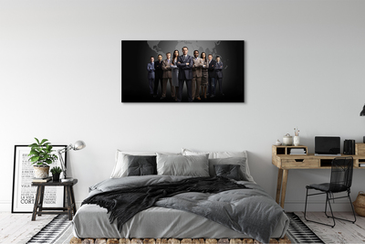 Quadro em tela Mapa de Pessoas